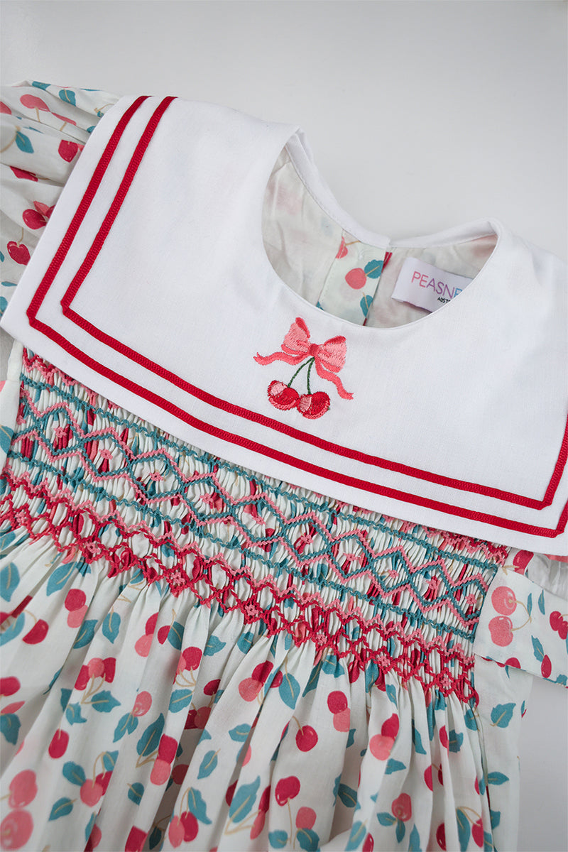 Isadoro Blue Handsmocked Romper main image 1