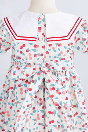 Cherry Handsmocked  Dress