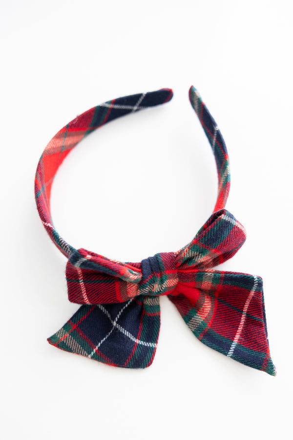 Red/Blue/Green Plaid Headband