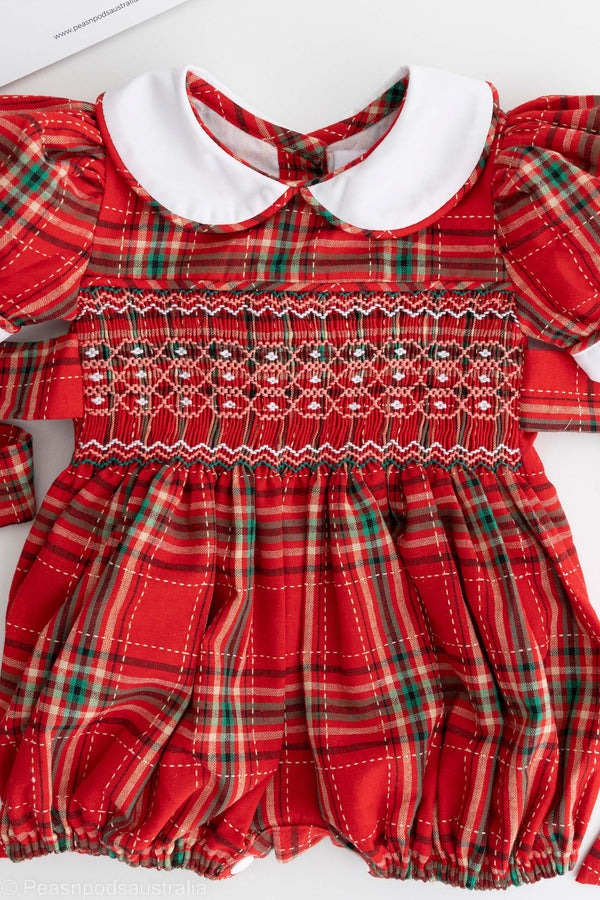 Red Tartan Romper