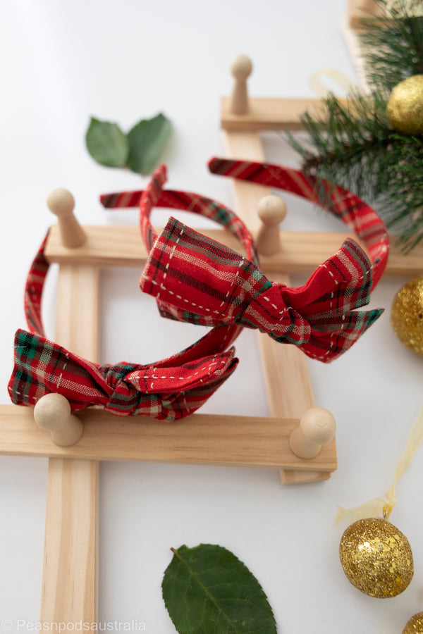 Red Tartan Hairband