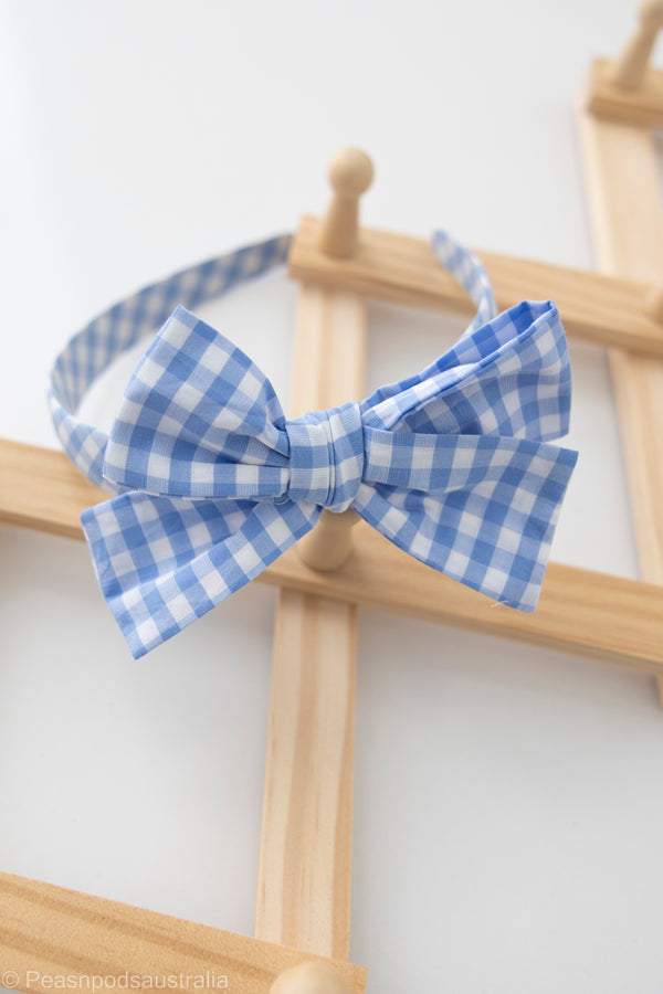 Blue Bell Gingham Hairband