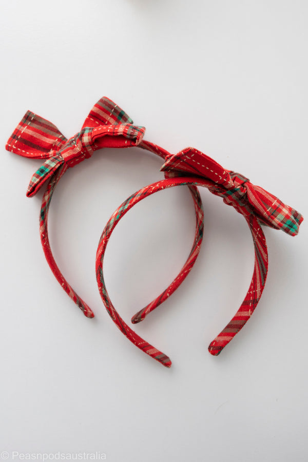 Red Tartan Hairband