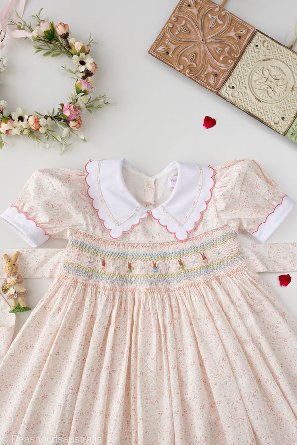 'Little Bunnies' Hand-Smocked 
Dress