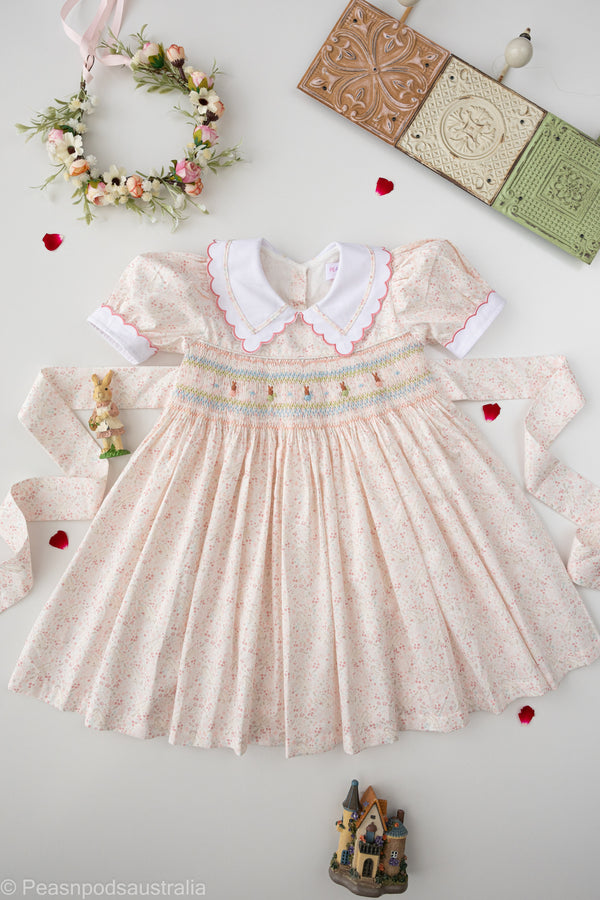 'Little Bunnies' Hand-Smocked 
Dress