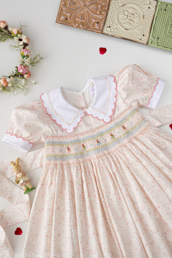 'Little Bunnies' Hand-Smocked 
Dress