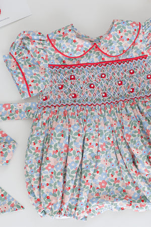 Cecily Handsmocked Romper