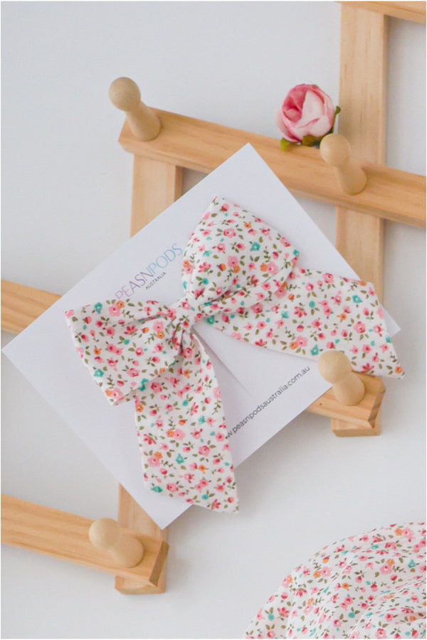 Peony Blush Classic Bow