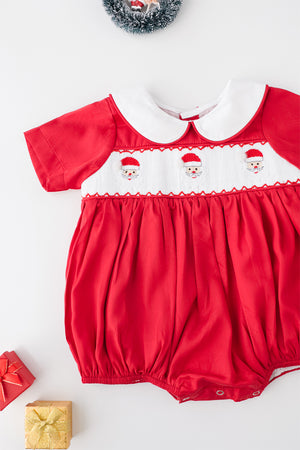 Santa Boys Bubble Romper