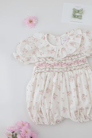 Arabella Handsmocked Romper