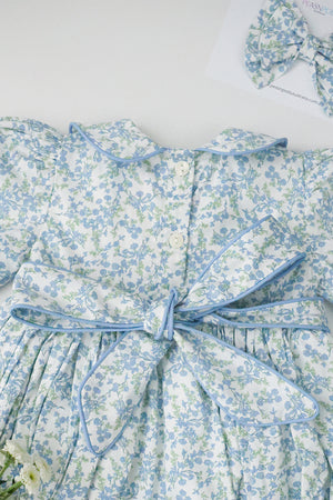 'Forget-me-not' Handsmocked Dress