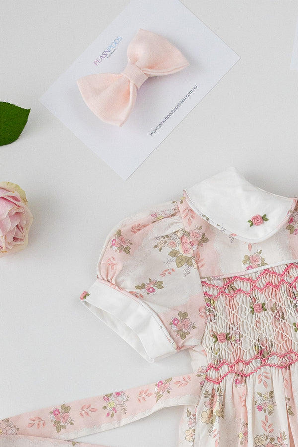 Adeline Handsmocked Romper