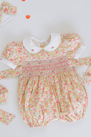 Margot Handsmocked  Romper