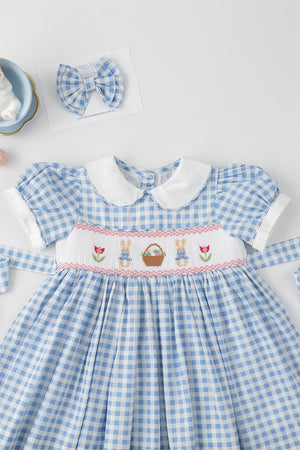 The Bunny Basket Handsmocked Dress