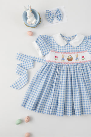 The Bunny Basket Handsmocked Dress