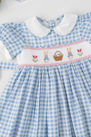 The Bunny Basket Handsmocked Dress