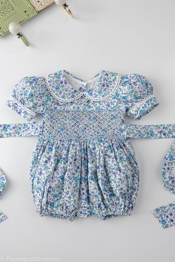 Florence Hand-smocked Romper