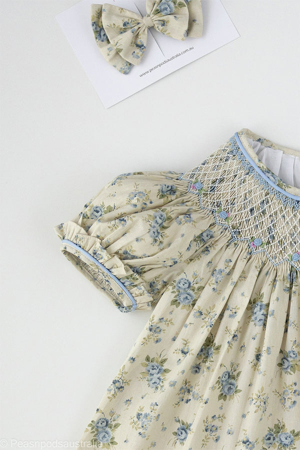 Vintage Floral Bishop Dress