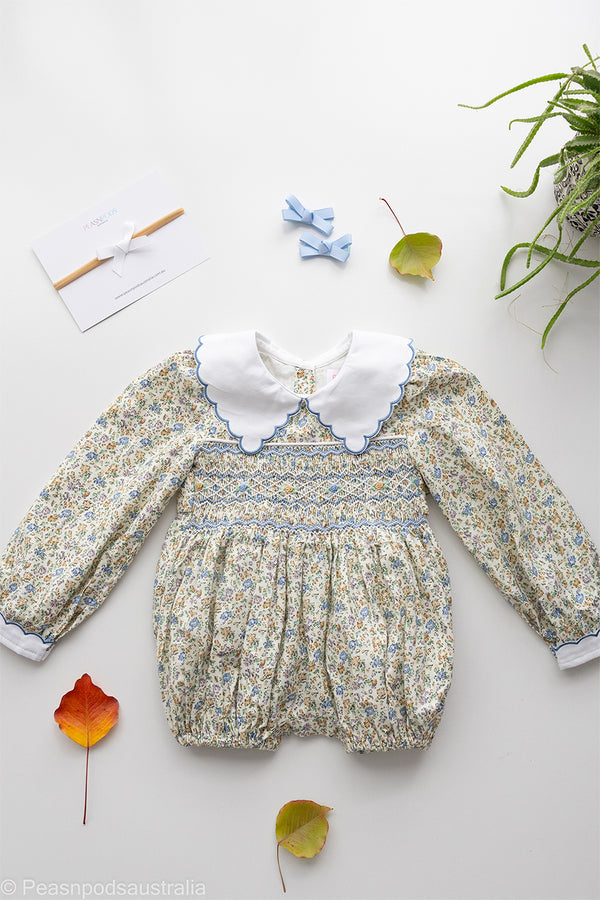 Eve Handsmocked Romper