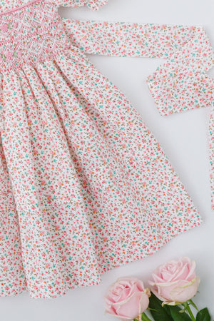 Peony Blush Handsmocked Dress