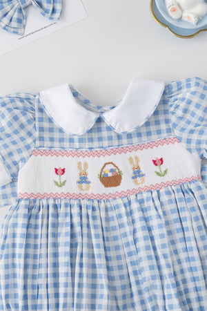 Bunny Basket Handsmocked Romper