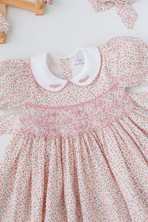 Peony Blush Handsmocked Dress