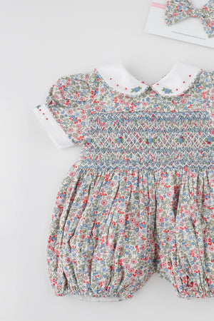Holly Handsmocked  romper