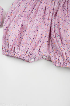 Violet Bloom Handsmocked Romper  