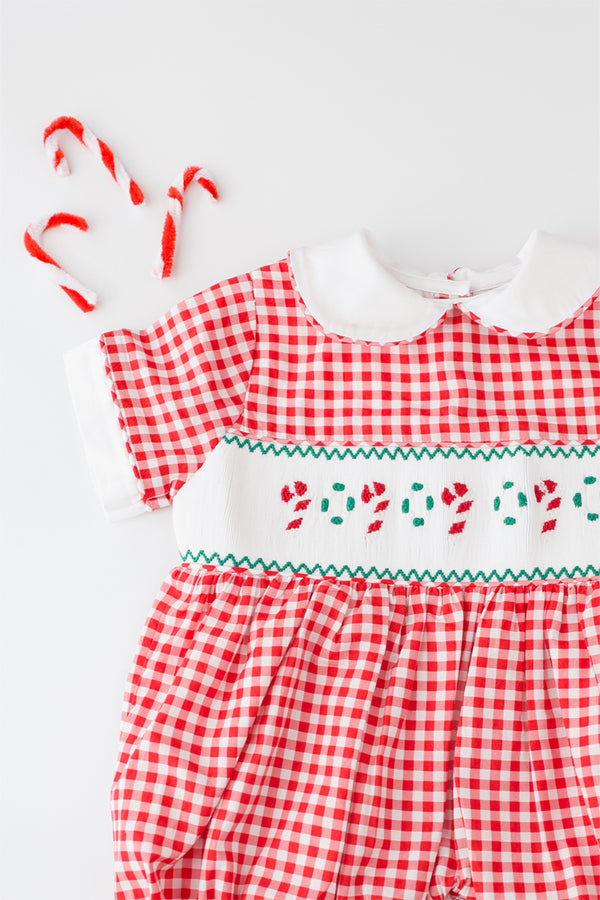 Candy Cane Boys Romper ( Pre Order )