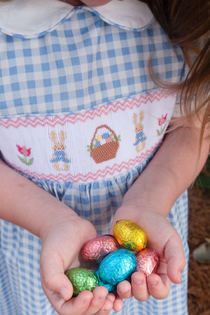 The Bunny Basket Handsmocked Dress