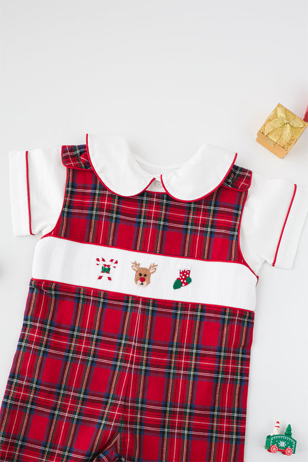 Festive Tartan Jon Jon set