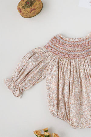 Eloise Handsmocked Bubble Romper