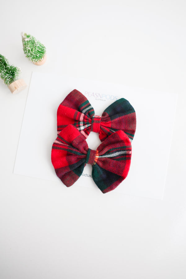 Red/Green Plaid Bows