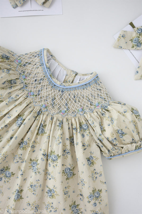 Vintage Floral Bishop Dress