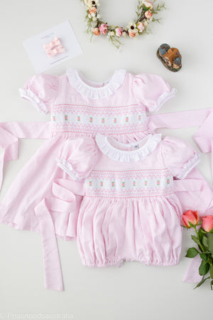 Rosaline Handsmocked Dress
