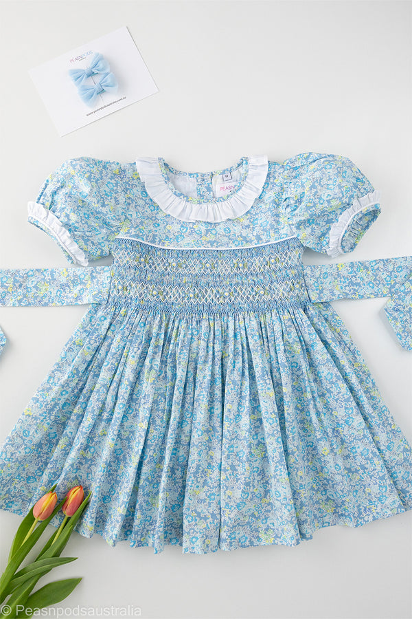 Evelyn Hand-Smocked  Dress