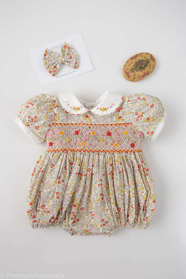 Willow Handsmocked Romper