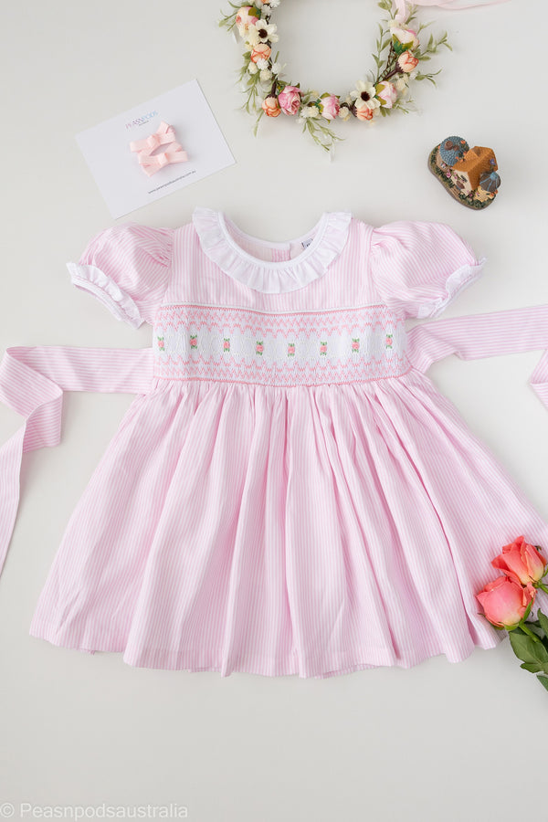 Rosaline Handsmocked Dress