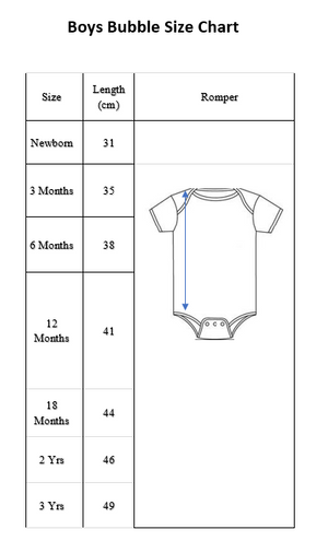 Santa Boys Bubble Romper