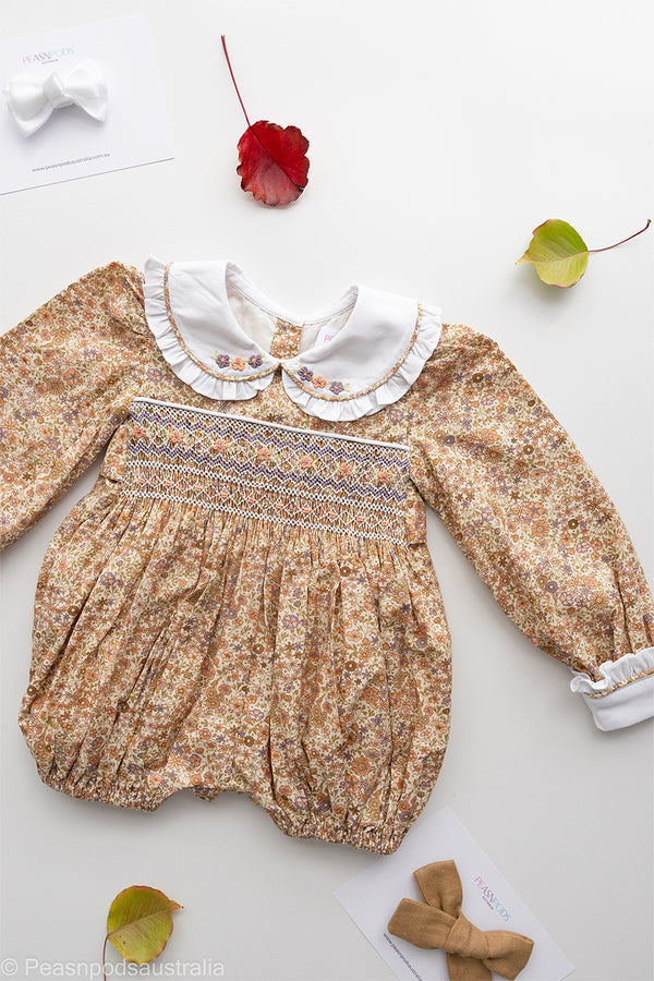 Amber Handsmocked Romper