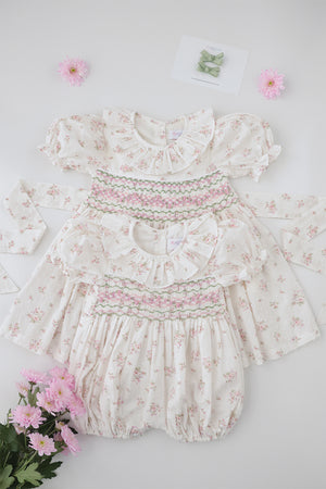 Arabella Handsmocked Romper