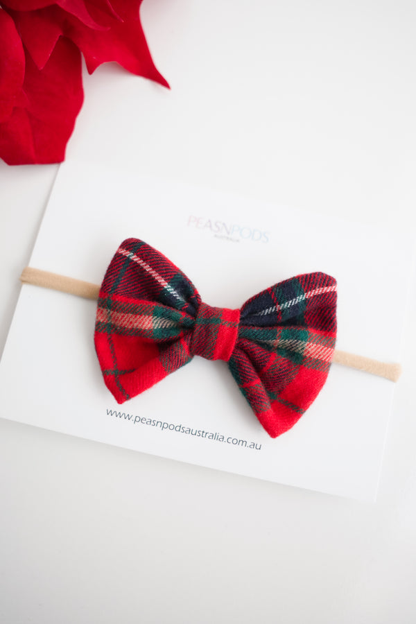 Plaid Baby Headband