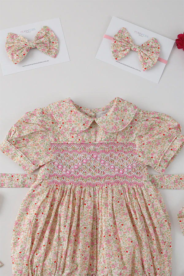 Mabel Handsmocked Romper