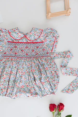 Cecily Handsmocked Romper