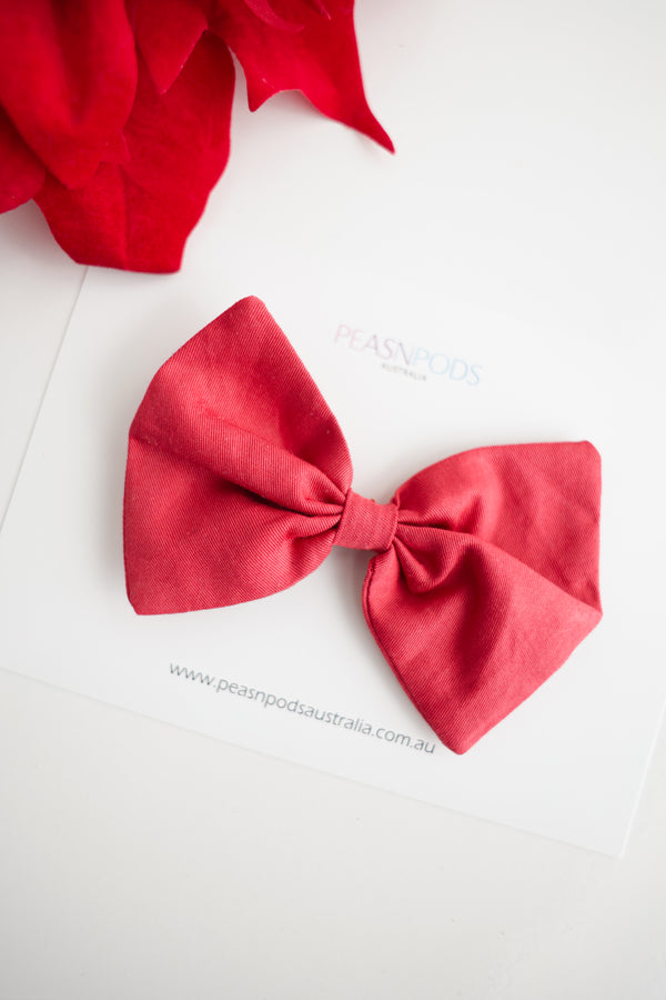 Red Holly Jolly  Bow