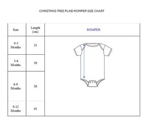 Christmas Tree Plaid Romper