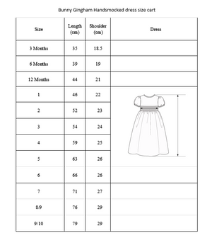 Bunny Gingham Smocked Dress