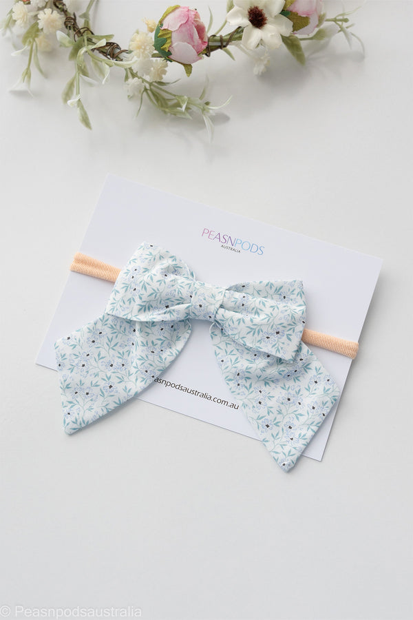 Blue Daisy Baby Headband