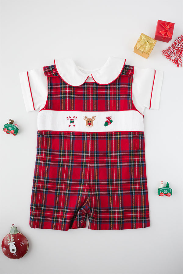 Festive Tartan Jon Jon set