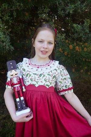 Holly Jolly Handsmocked Dress
